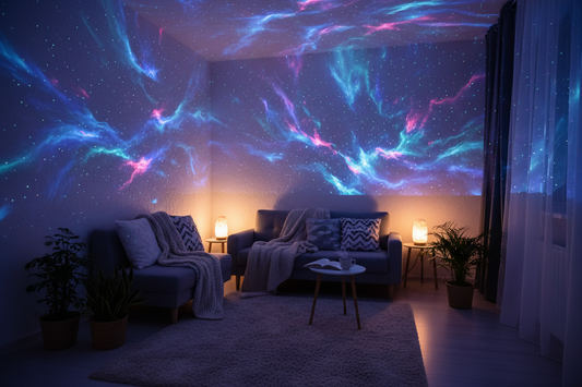 Galaxy projector good vibe and the projector be invisible
